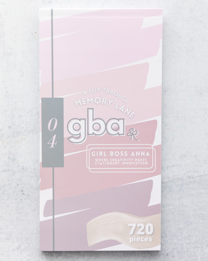 4Year Girl Boss Annaversary Sticker Book Narrative Hues