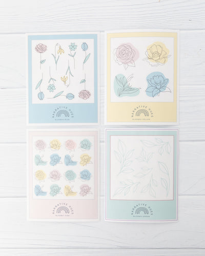 Bloom Polaroid Stickers