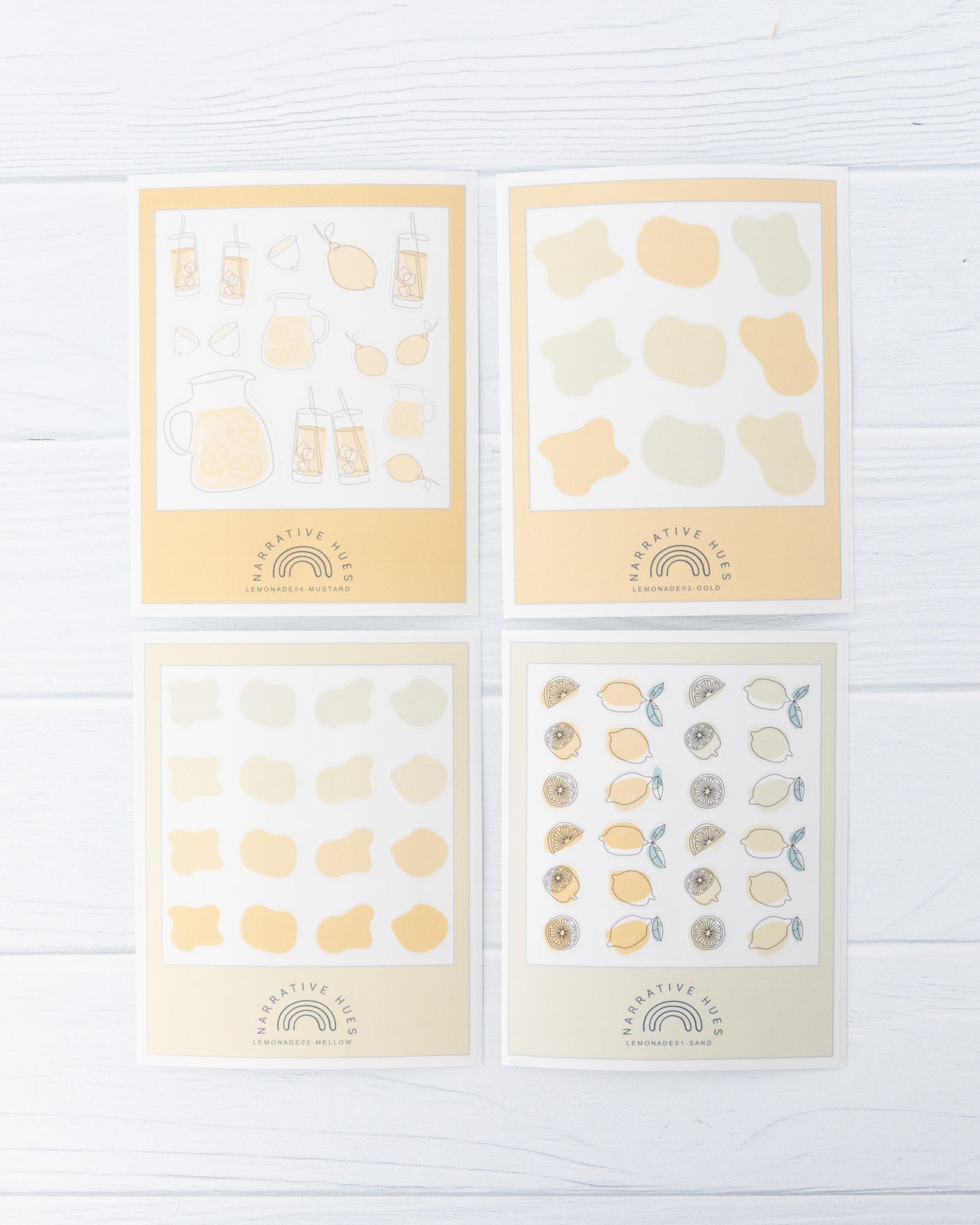 Lemonade Polaroid Stickers